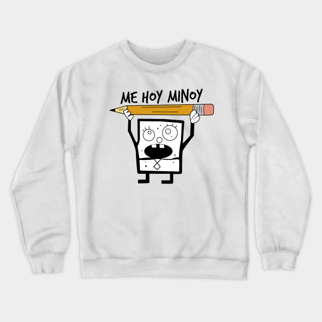 Doodlebob With Pencil Crewneck Sweatshirt by TextTees